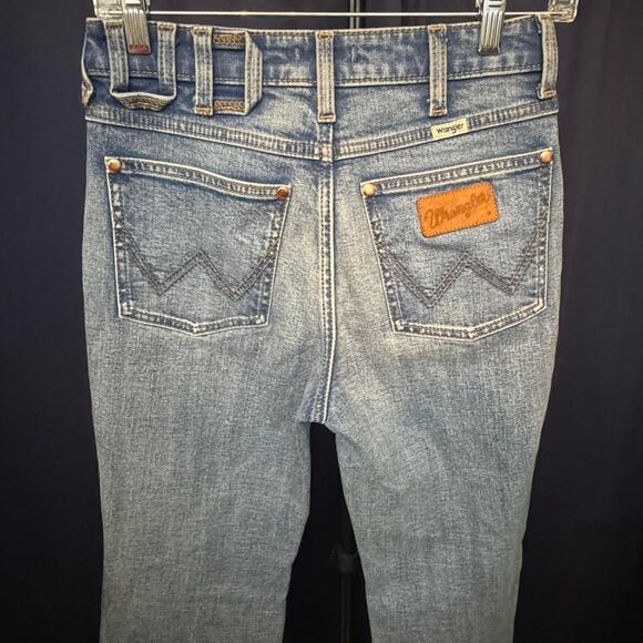 Wrangler x Staud Cropped Flare Jeans Indigo NWT - Picture 3 of 8